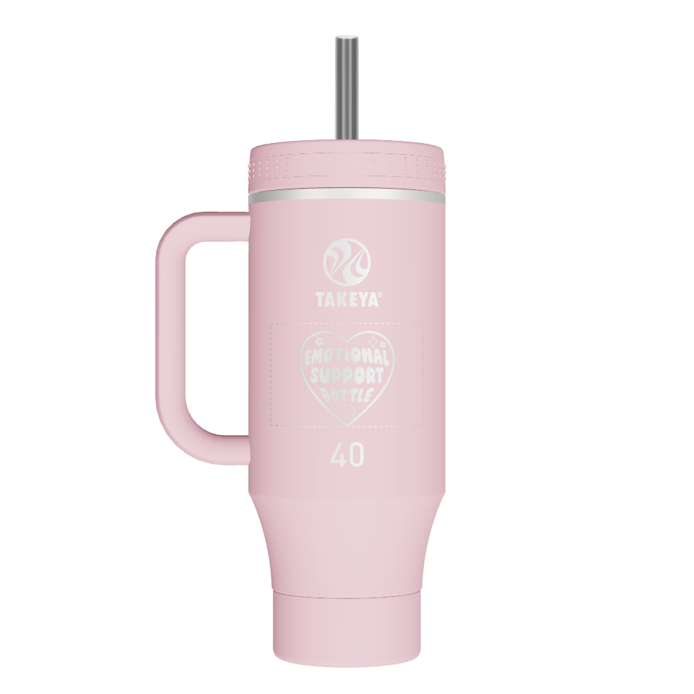Straw Tumbler With Handle - customized